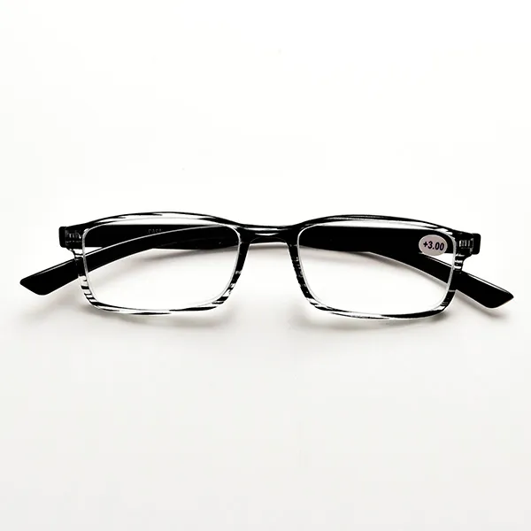 Stylish polycarbonate readers for men in classic rectangular frame