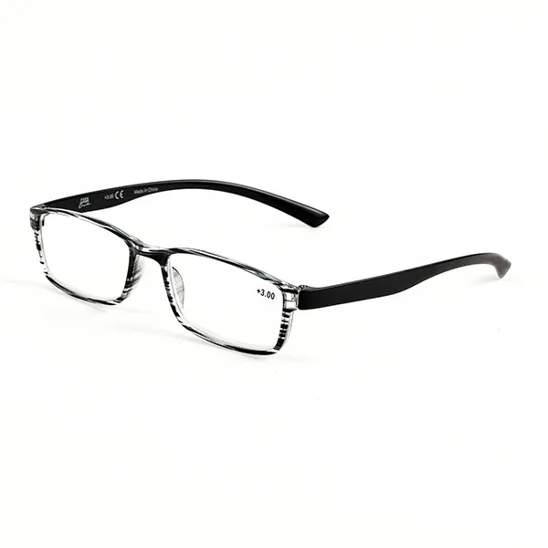 Stylish polycarbonate readers for men in classic rectangular frame