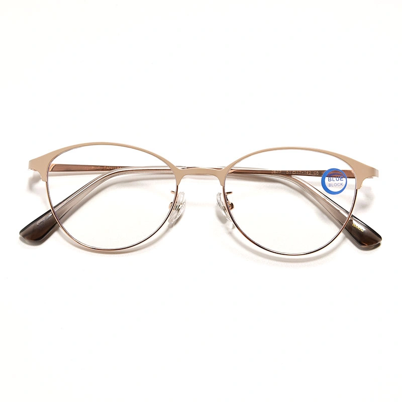 Gold Color Titanium Eye Glasses for Women