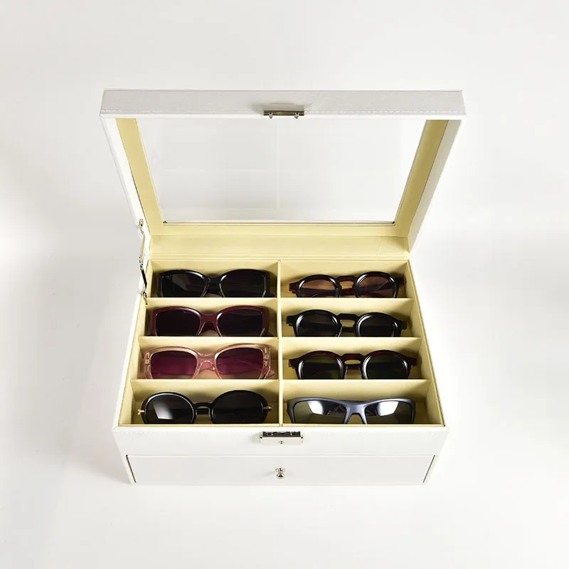 Sunglasses Organizer Case White