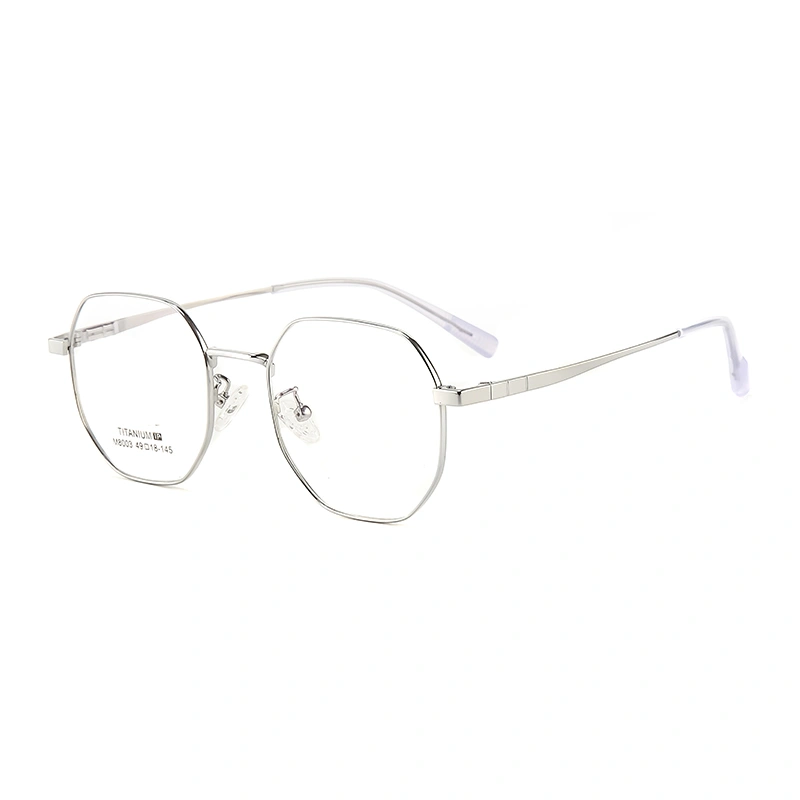Silver Glasses Frame Titanium