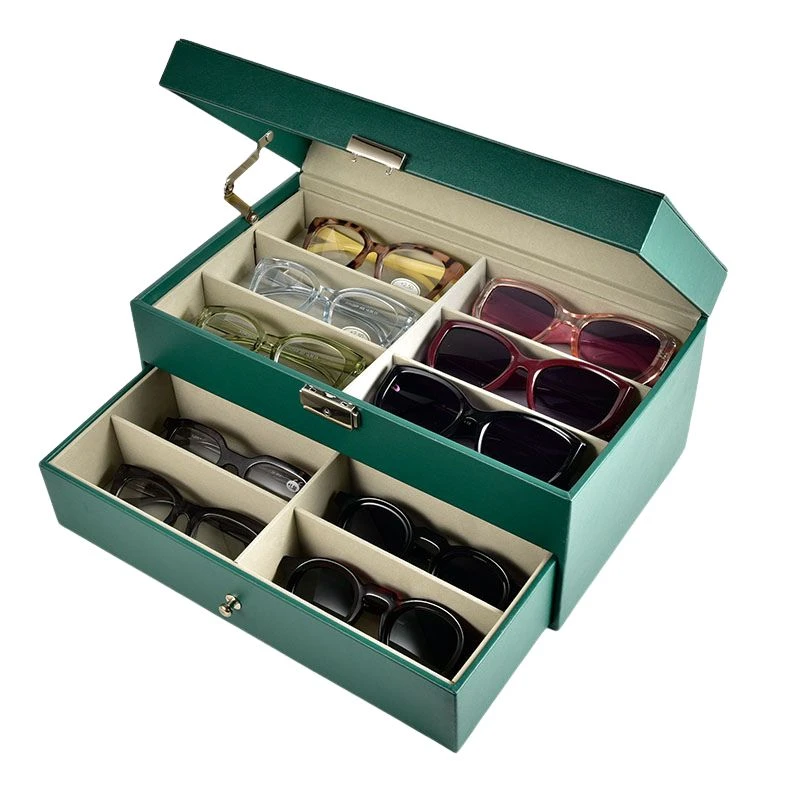 Sunglasses Storage Box Green Color