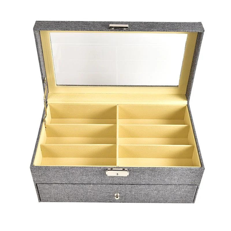 Textured Grey Sunglass Display Case