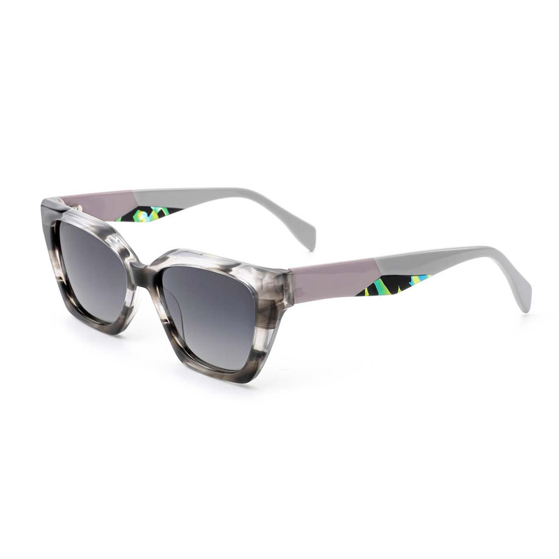 crystal grey laminated acetate sunglasses, direct from the factory.
