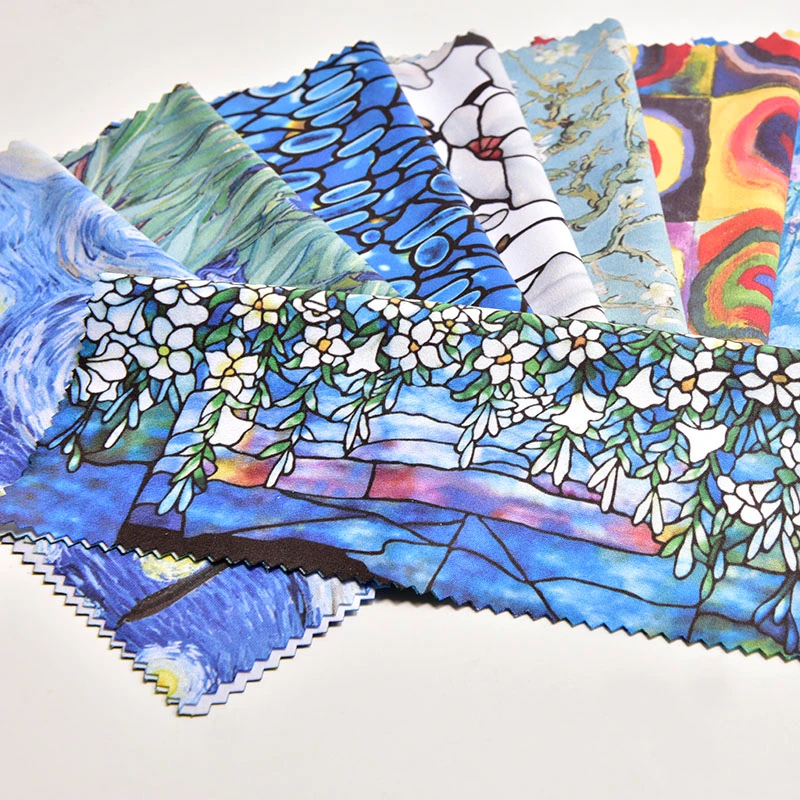 A detailed close-up shot showing the high-quality soft texture of a microfiber cloth.